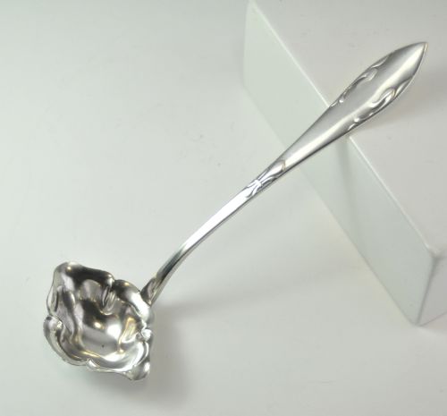 DANISH ART NOUVEAU SILVER SAUCE LADLE CHRISTIAN HEISE 1927 - ADDITIONAL PHOTO 2