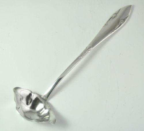 DANISH ART NOUVEAU SILVER SAUCE LADLE CHRISTIAN HEISE 1927 - ADDITIONAL PHOTO 3