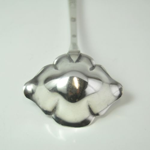 DANISH ART NOUVEAU SILVER SAUCE LADLE CHRISTIAN HEISE 1927 - ADDITIONAL PHOTO 5