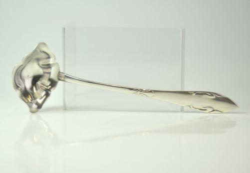 DANISH ART NOUVEAU SILVER SAUCE LADLE CHRISTIAN HEISE 1927 - ADDITIONAL PHOTO 7