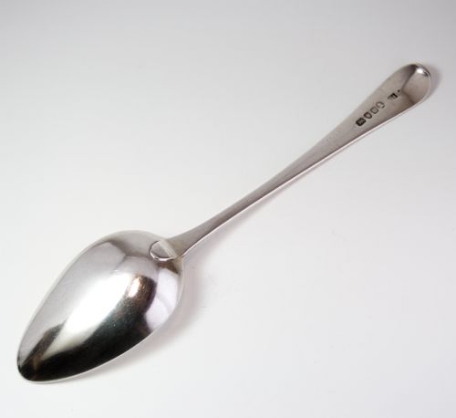 GEORGE III SILVER TABLE SPOON LONDON 1795 BY JOHN BLAKE - ADDITIONAL PHOTO 2