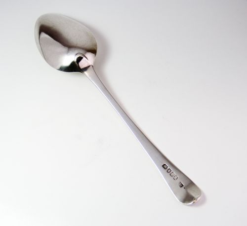 GEORGE III SILVER TABLE SPOON LONDON 1795 BY JOHN BLAKE - ADDITIONAL PHOTO 3