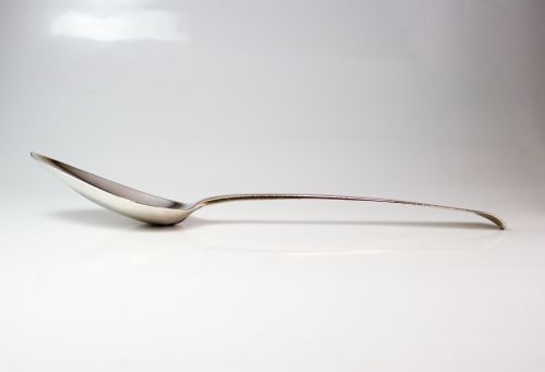 GEORGE III SILVER TABLE SPOON LONDON 1795 BY JOHN BLAKE - ADDITIONAL PHOTO 4