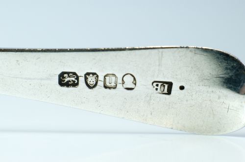 GEORGE III SILVER TABLE SPOON LONDON 1795 BY JOHN BLAKE - ADDITIONAL PHOTO 5