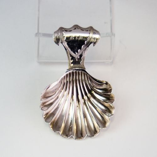 GEORGIAN SILVER SHELL CADDY SPOON BY PA BATEMAN LONDON 1797NJL10390 - ADDITIONAL PHOTO 1