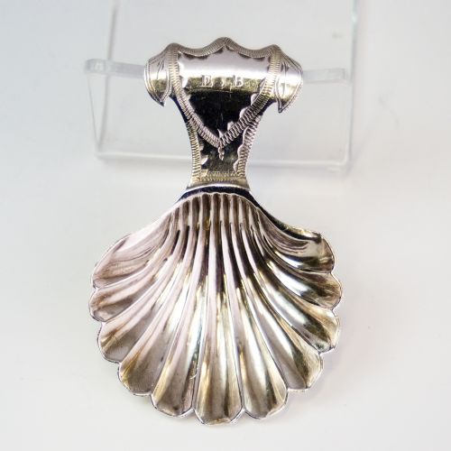 GEORGIAN SILVER SHELL CADDY SPOON BY PA BATEMAN LONDON 1797NJL10390 - ADDITIONAL PHOTO 2