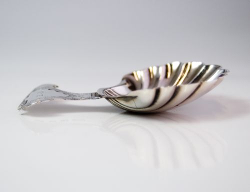 GEORGIAN SILVER SHELL CADDY SPOON BY PA BATEMAN LONDON 1797NJL10390 - ADDITIONAL PHOTO 4
