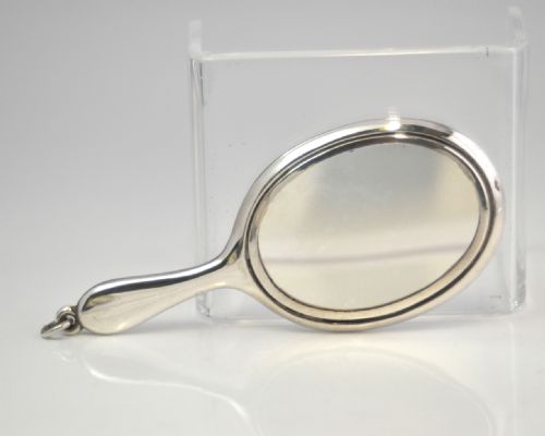 SILVER CHATELAINE MIRROR BIRMINGHAM 1921 ADIE LOVEKIN - ADDITIONAL PHOTO 2