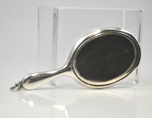 SILVER CHATELAINE MIRROR BIRMINGHAM 1921 ADIE LOVEKIN - ADDITIONAL PHOTO 3