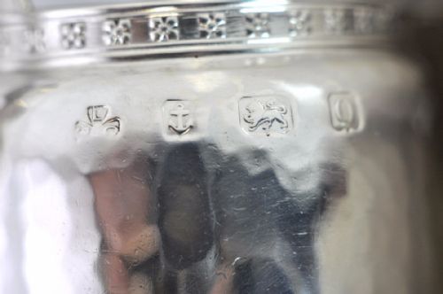ARTS CRAFTS SILVER CREAM JUG HALLMARKED BIRMINGHAM 1913 G L CONNELL LTD NJL10654 - ADDITIONAL PHOTO 9