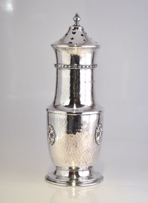 ARTS CRAFTS SOLID SILVER SUGAR CASTOR BIRMINGHAM 1930 BY A E JONES NJL10655 - ADDITIONAL PHOTO 2