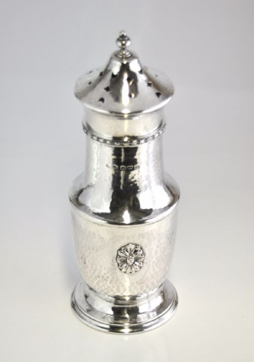 ARTS CRAFTS SOLID SILVER SUGAR CASTOR BIRMINGHAM 1930 BY A E JONES NJL10655 - ADDITIONAL PHOTO 6