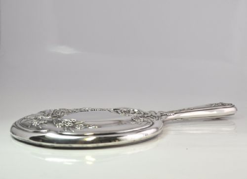 SILVER HAND MIRROR HALLMARKED BIRMINGHAM 1912 HENRY MATTHEWS NJL10671 - ADDITIONAL PHOTO 4