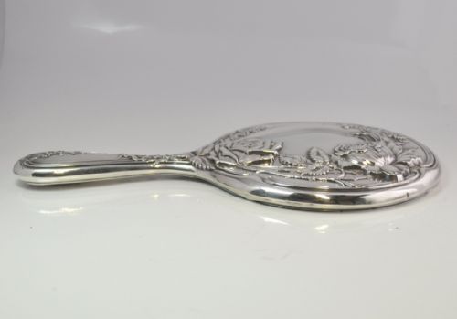SILVER HAND MIRROR HALLMARKED BIRMINGHAM 1912 HENRY MATTHEWS NJL10671 - ADDITIONAL PHOTO 7