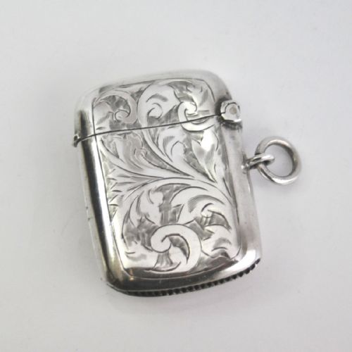 SILVER VESTA CASE BIRMINGHAM 1915 W H HASELER - ADDITIONAL PHOTO 1