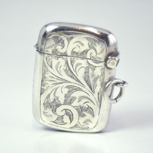 SILVER VESTA CASE BIRMINGHAM 1915 W H HASELER - ADDITIONAL PHOTO 2