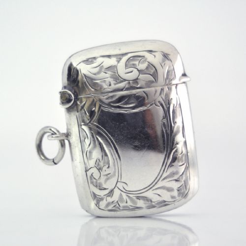 SILVER VESTA CASE BIRMINGHAM 1915 W H HASELER - ADDITIONAL PHOTO 3
