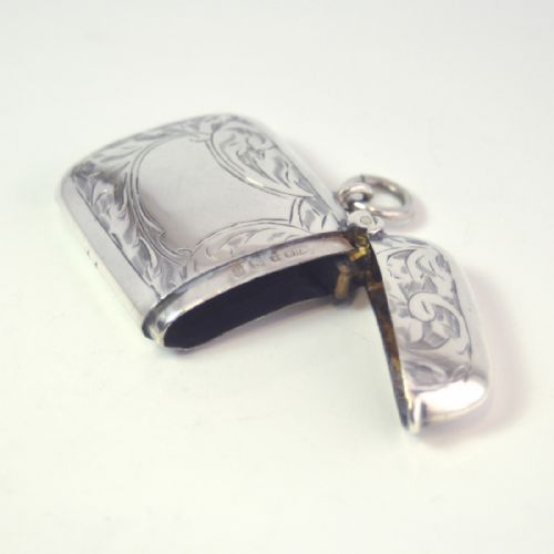 SILVER VESTA CASE BIRMINGHAM 1915 W H HASELER - ADDITIONAL PHOTO 7