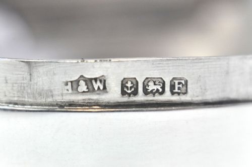 SILVER BOX CRYSTAL SET LID BIRMINGHAM 1930 BY HW - ADDITIONAL PHOTO 8
