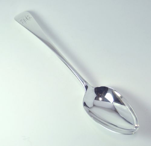 silver tablespoon incuse mark london 1785 george smith - CATEGORY: ANTIQUE SILVER - DATED GEORGIAN