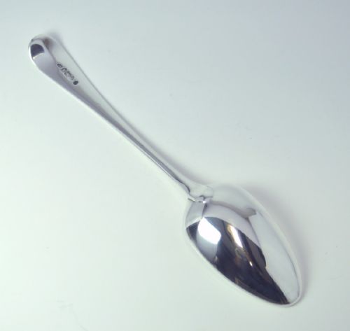 SILVER TABLESPOON INCUSE MARK LONDON 1785 GEORGE SMITH - ADDITIONAL PHOTO 2