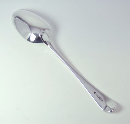 SILVER TABLESPOON INCUSE MARK LONDON 1785 GEORGE SMITH - ADDITIONAL PHOTO 3