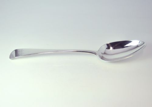SILVER TABLESPOON INCUSE MARK LONDON 1785 GEORGE SMITH - ADDITIONAL PHOTO 4