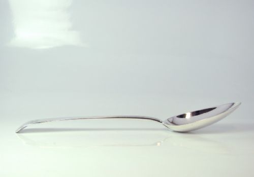 SILVER TABLESPOON INCUSE MARK LONDON 1785 GEORGE SMITH - ADDITIONAL PHOTO 5