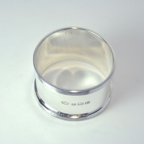 SILVER NAPKIN RING BIRMINGHAM 1928 ALEXANDER CLARK CO - ADDITIONAL PHOTO 3