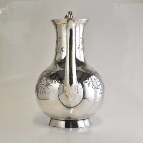 SILVER PLATED COFFEE POT AESTHETIC MOVEMENT ATKIN BROS - ADDITIONAL PHOTO 3