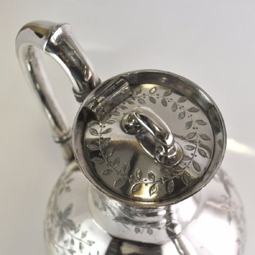 SILVER PLATED COFFEE POT AESTHETIC MOVEMENT ATKIN BROS - ADDITIONAL PHOTO 6