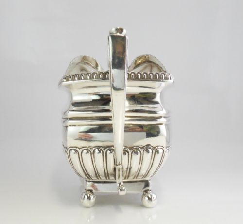 SILVER CREAM JUG LONDON 1809 A G BURROWS - ADDITIONAL PHOTO 3