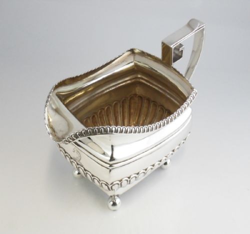 SILVER CREAM JUG LONDON 1809 A G BURROWS - ADDITIONAL PHOTO 5