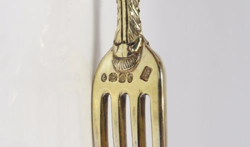 SILVER GILT GEORGE IV CHRISTENING SET LONDON 1821 - ADDITIONAL PHOTO 12