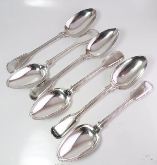 SET OF 6 SILVER TABLESPOONS HALLMARKED LONDON 18421852 - ADDITIONAL PHOTO 2