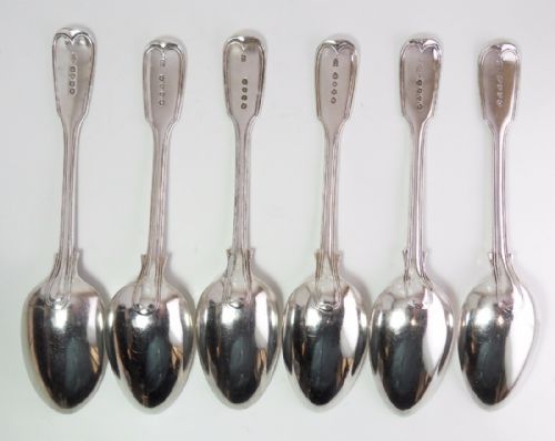 SET OF 6 SILVER TABLESPOONS HALLMARKED LONDON 18421852 - ADDITIONAL PHOTO 4
