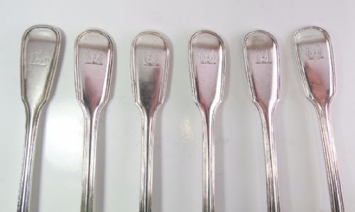 SET OF 6 SILVER TABLESPOONS HALLMARKED LONDON 18421852 - ADDITIONAL PHOTO 7