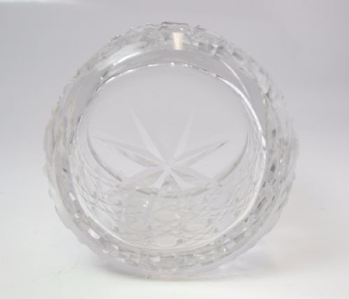 SILVER TOPPED CUT GLASS POT BIRMINGHAM 1906 BY CHARLES GREEN - ADDITIONAL PHOTO 5