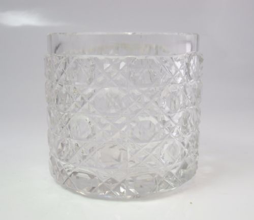 SILVER TOPPED CUT GLASS POT BIRMINGHAM 1906 BY CHARLES GREEN - ADDITIONAL PHOTO 6