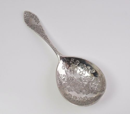 SILVER CADDY SPOON LONDON 1891 JAMES WAKELY FC WHEELER - ADDITIONAL PHOTO 1