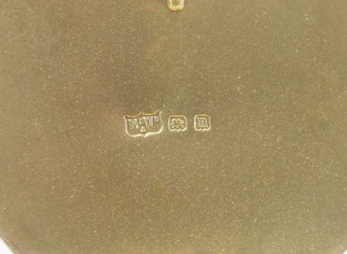 SILVER SQUEEZE TABACCO POT BIRMINGHAM 1911 MAPPIN WEBB - ADDITIONAL PHOTO 9