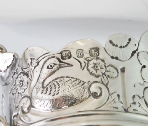 SILVER ANIMAL DECORATION CREAM JUG BIRMINGHAM 1895 - ADDITIONAL PHOTO 9