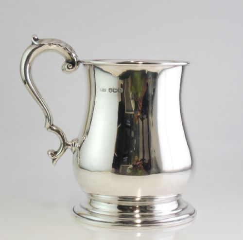 SILVER BALUSTER TANKARD MUG LONDON 1935 - ADDITIONAL PHOTO 1