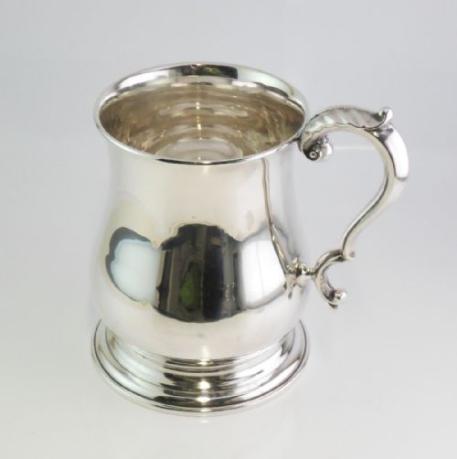 SILVER BALUSTER TANKARD MUG LONDON 1935 - ADDITIONAL PHOTO 4