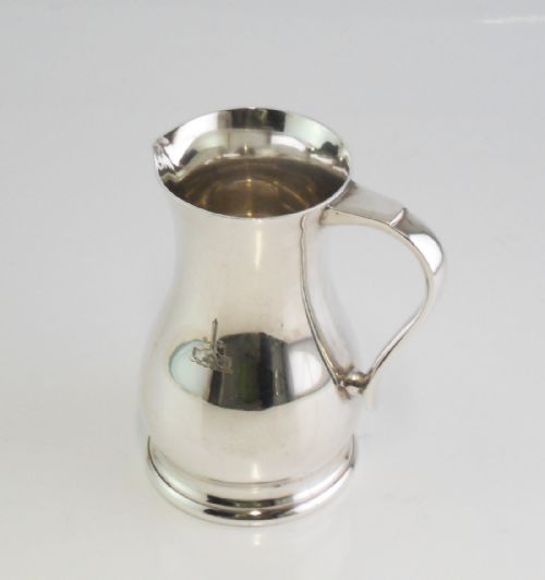SILVER CREAM JUG SHEFFIELD 1913 THOMAS BRADBURY - ADDITIONAL PHOTO 3