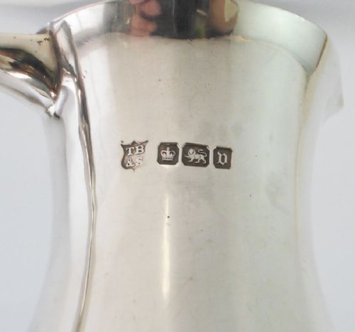 SILVER CREAM JUG SHEFFIELD 1913 THOMAS BRADBURY - ADDITIONAL PHOTO 7