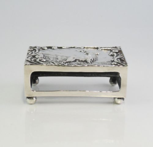 SCENIC SILVER MATCH BOX COVER BIRMINGHAM 1904 - ADDITIONAL PHOTO 5