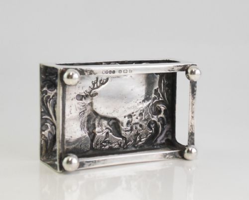 SCENIC SILVER MATCH BOX COVER BIRMINGHAM 1904 - ADDITIONAL PHOTO 6