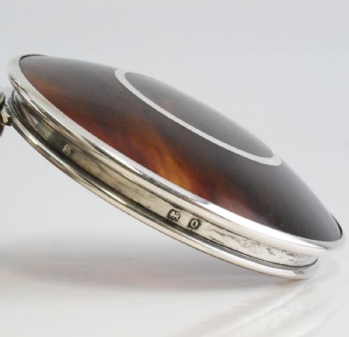 SILVER TORTOISESHELL BOX BIRMINGHAM 1913 LEVI SALAMAN - ADDITIONAL PHOTO 10