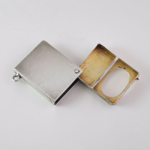 edwardian silver book design swivel stamp case birmingham 1902 njl11073 - CATEGORY: ANTIQUE SILVER - DATED EDWARDIAN